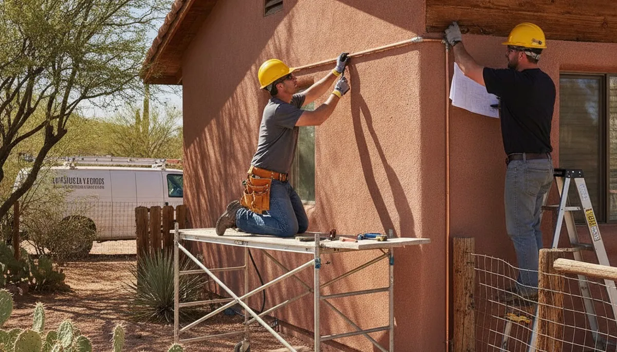 Plumber repairing a pipe in Flagstaff, AZ for reliable plumbing repair service
