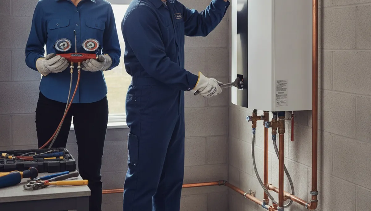 Tankless water heater installation in Flagstaff, AZ by On Call Plumbers